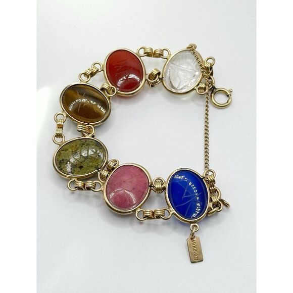 Vendome 1/20th 12K GF Scarab Bracelet 7.5” - Picture 4 of 4